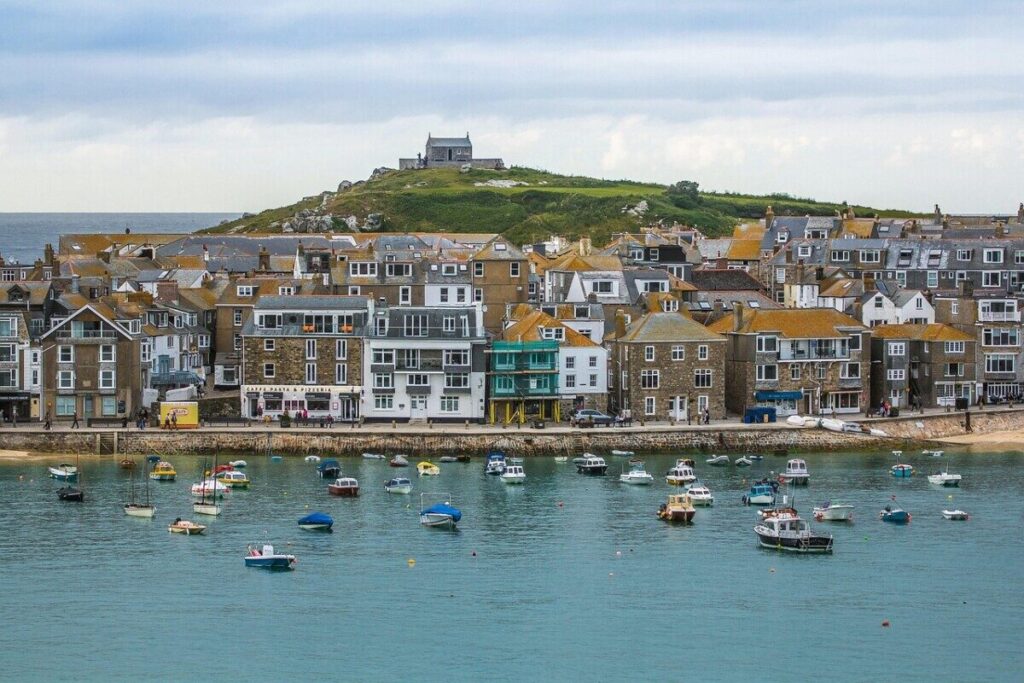st ives, cornwall, port, nature, ocean