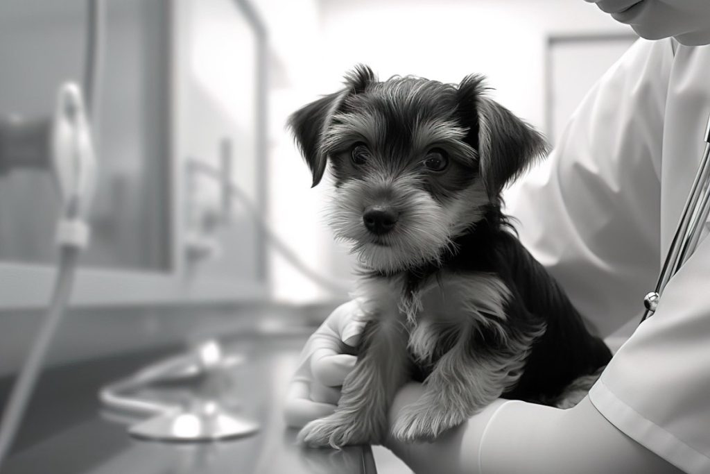 dog, human, vet, clinic, vaccination, love, caution, animal, affection, pet, friendship, woman, doctor, ai generated