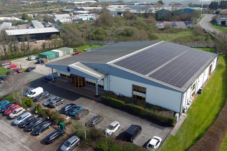 Solar Panels on the Secure Innovation building