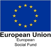 The ESF logo - a blue rectangle with a circle of yellow stars