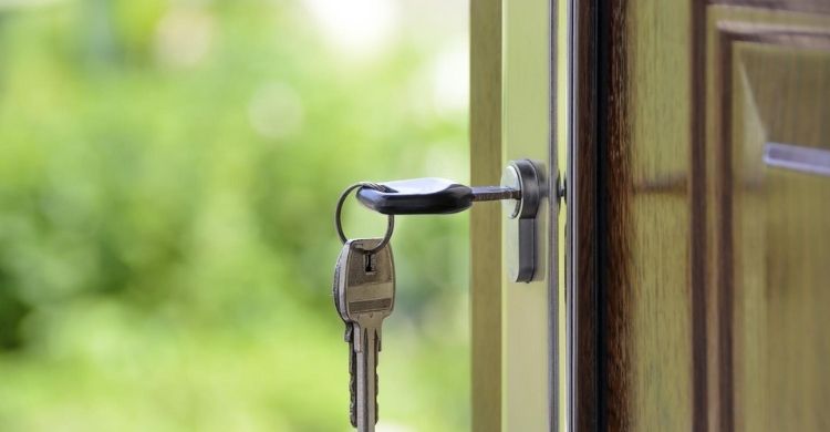 Key in door