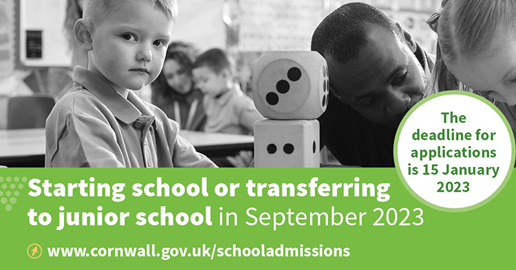 The deadline for primary school applications is January 15th