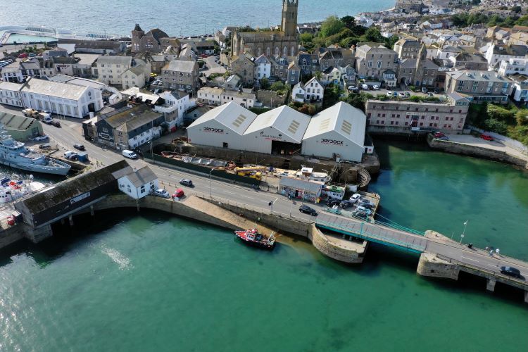 Penzance Dry Dock aerial