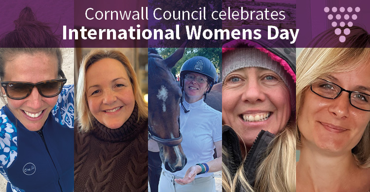 Cornwall Council celebrates International Women's Day with pictures of 5 women who work at Cornwall Council