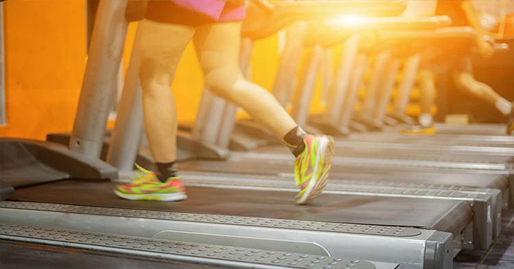 Treadmill at a gym