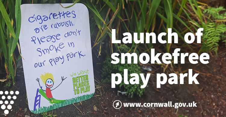 A play park in Liskeard is going smokefree