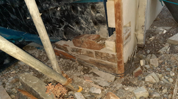 Unfinished building works