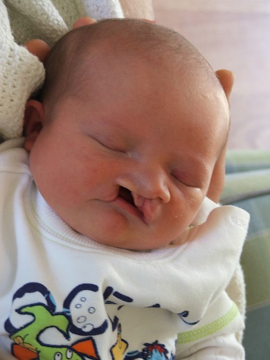 Olly when he was born