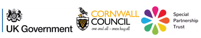 UK Government, Cornwall Council and Special Partnership Trust logos