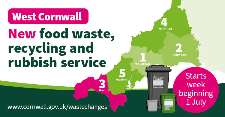 West Cornwall waste rollout graphic