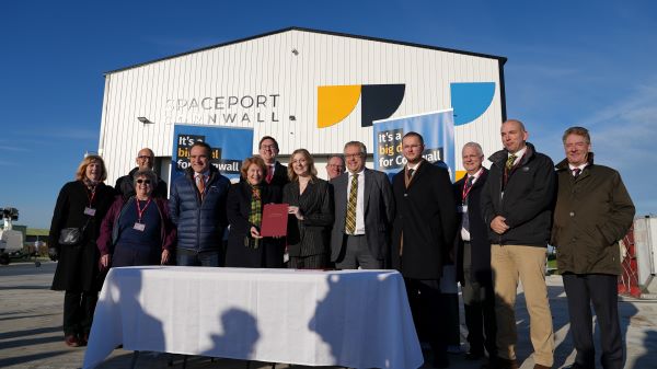 Group picture at signing of proposed devolution deal
