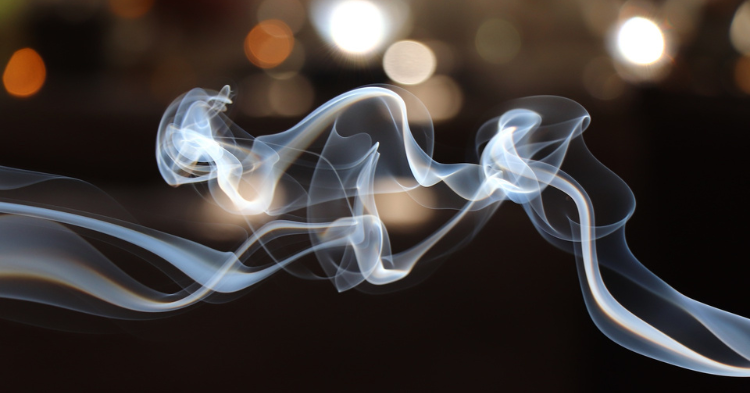 Smoke from a vape