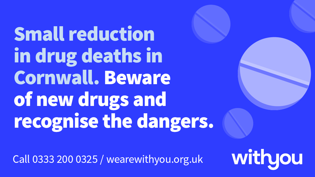 There has been a small reduction in drug deaths in Cornwall