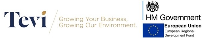 Tevi and HM Government logos