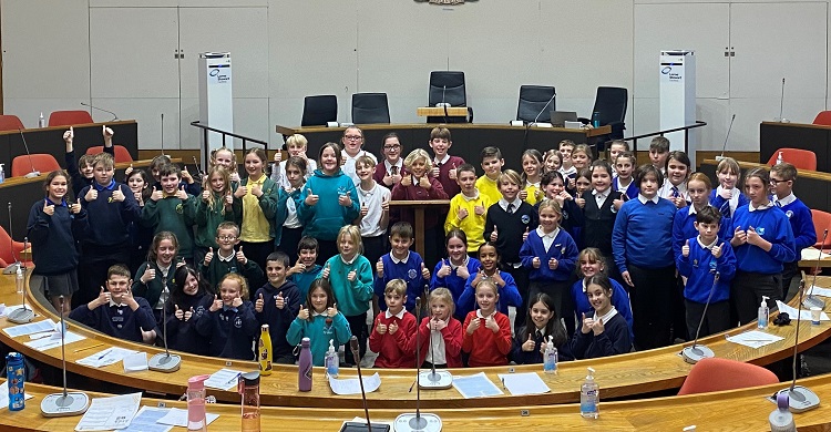 Aspire Academy Trust schools visited New County Hall as part of UK Parliament Week