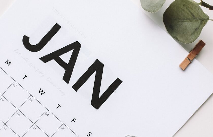 January calendar